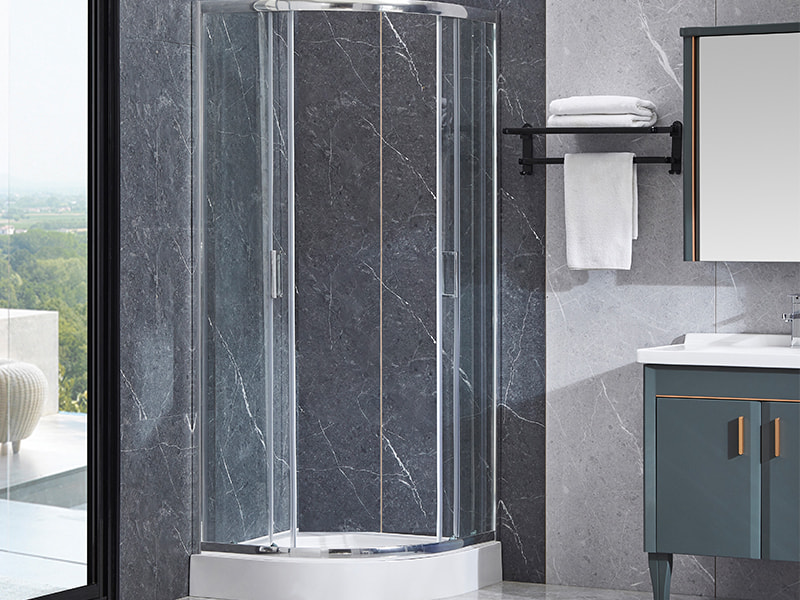 Vách tắm trượt bằng nhôm SE Chrome dành cho phòng tắm Vách tắm trượt bằng nhôm SE Chrome dành cho phòng tắm