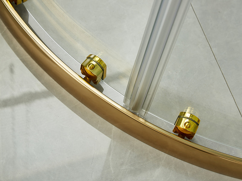 Vách tắm trượt SE, Kính cường lực trong suốt, Nhôm định hình màu vàng, Tay cầm hai lỗ, Không có khay Vách tắm trượt SE, Kính cường lực trong suốt, Nhôm định hình màu vàng, Tay cầm hai lỗ, Không có khay