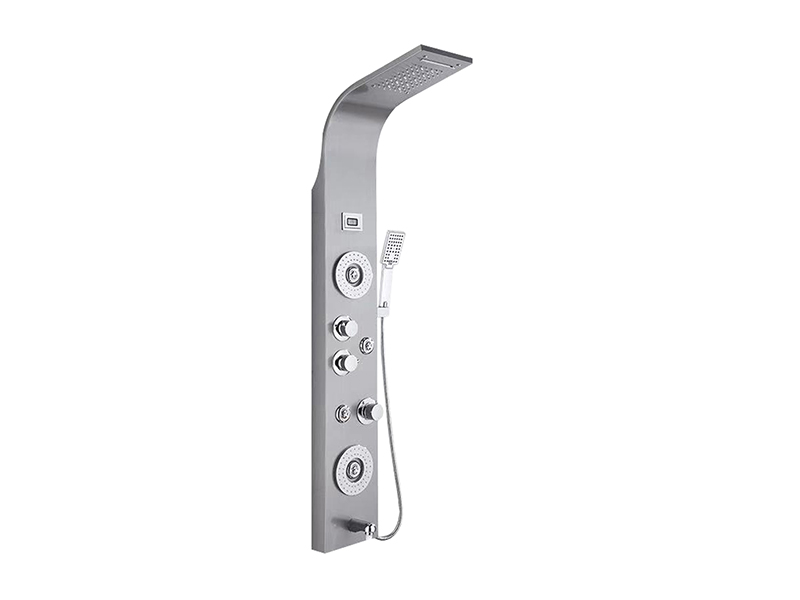 Vách tắm sen inox EC-1017 2 vòi lớn và 5 vòi nhỏ